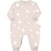 Fleece Jumpsuit, Wonky Stars Blush - Rompers - 1 - thumbnail