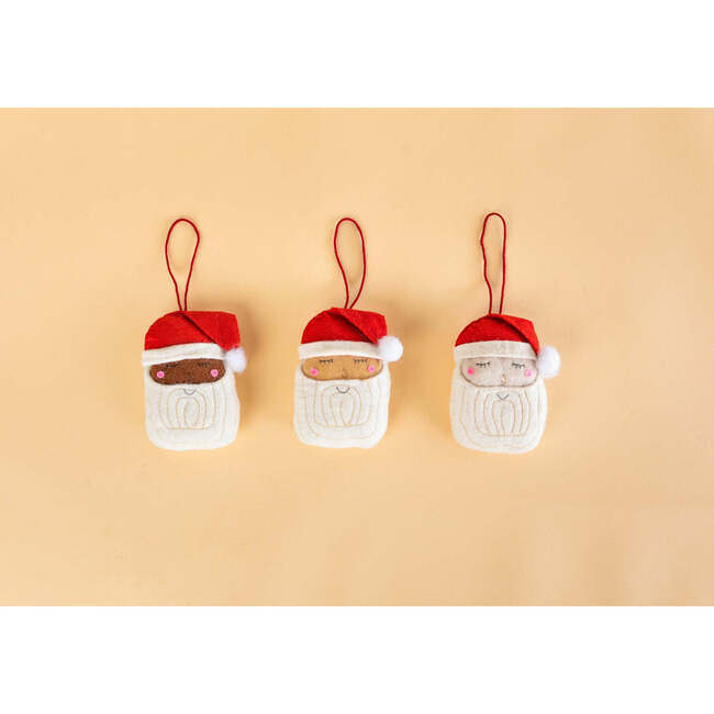 Cocoa Santa Ornament, Caramel - Ornaments - 3