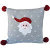 Grey Santa Pillow - Decorative Pillows - 1 - thumbnail