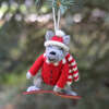Snowboarding Dog Ornament - Ornaments - 2