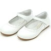 Lucille Scalloped Flat, White - Flats - 1 - thumbnail