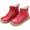Marla Perforated Boot, Red - Boots - 1 - thumbnail