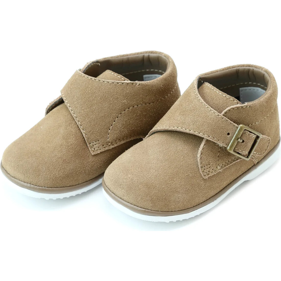 Finch Boy's Buckled Leather Boot (Baby), Khaki - Boots - 1