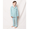 Pajama Set, Emerald Ticking - Pajamas - 2