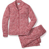 Luxe Pima Pajama Set, Bordeaux Paisley - Pajamas - 1 - thumbnail