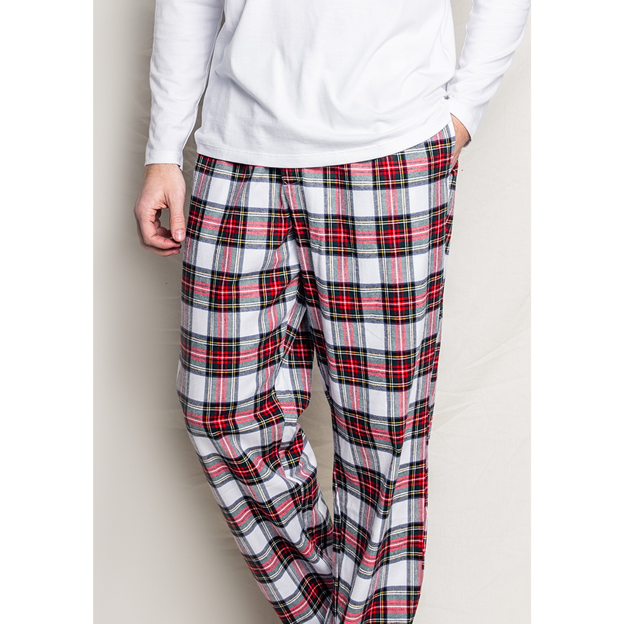 Balmoral 3 Brushed Cotton Navy Men's Modern Fit Pyjamas