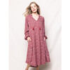 Luxe Pima Garbo Nightgown, Bordeaux Paisley - Nightgowns - 2
