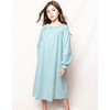 Delphine Nightgown, Emerald Ticking - Nightgowns - 2