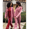 Luxe Pima Pajama Set, Bordeaux Paisley - Pajamas - 3
