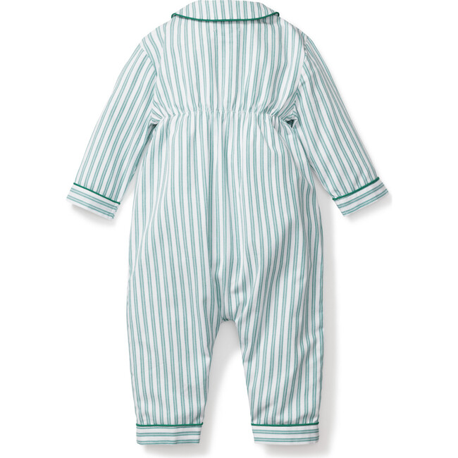 Cambridge Romper, Emerald Ticking - Rompers - 2