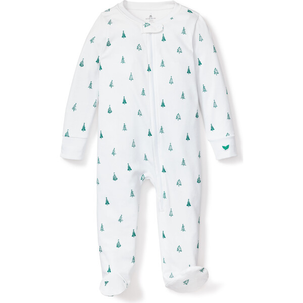 100% Pima Cotton Romper, Evergreen Trees - Petite Plume Sleepwear, 12-18mo | Maisonette
