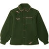 Wool Airplane Felt Jacket, Green - Jackets - 1 - thumbnail