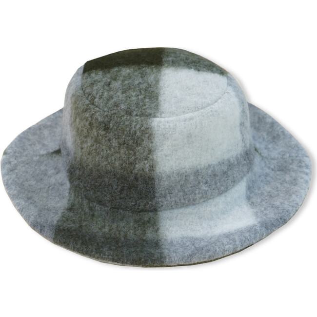 Sherpa Plaid Bucket Hat, Green