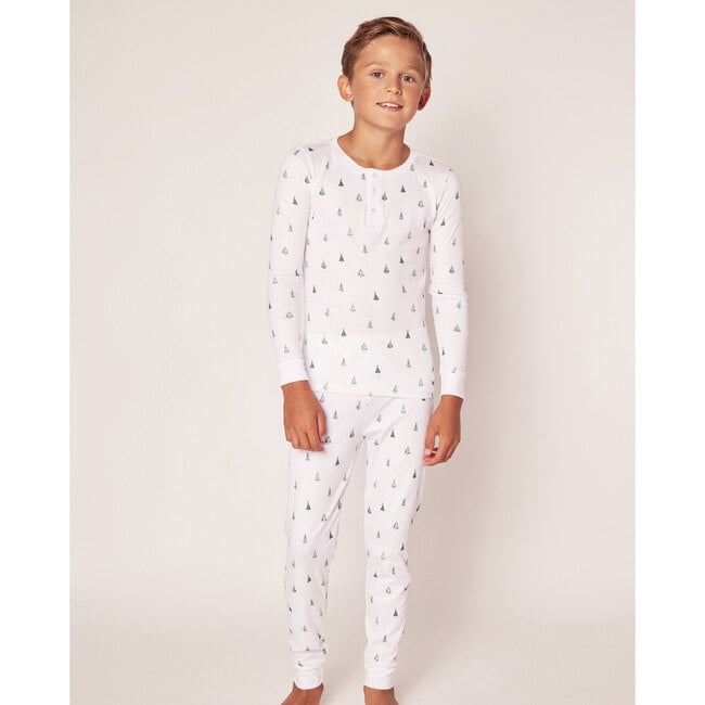 100% Pima Cotton Pajamas, Evergreen Trees - Pajamas - 2