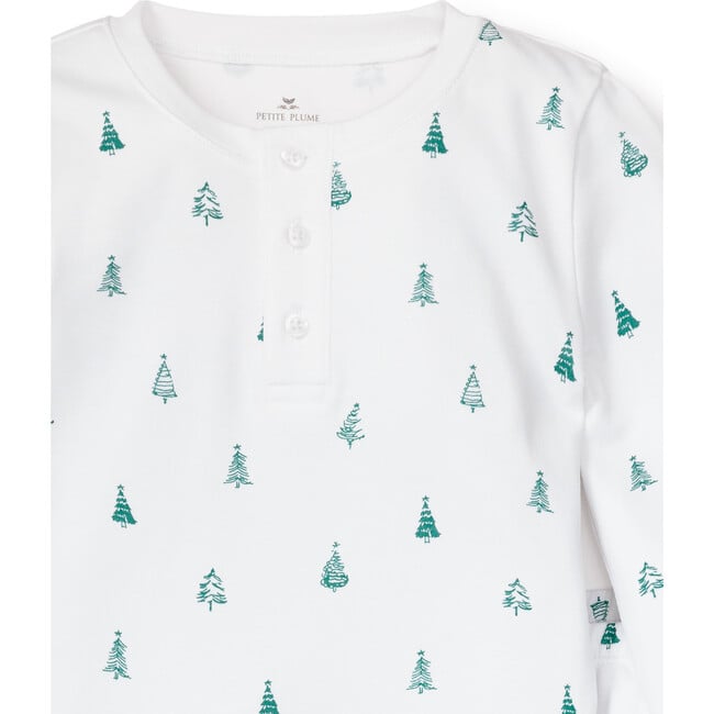 100% Pima Cotton Pajamas, Evergreen Trees - Pajamas - 4