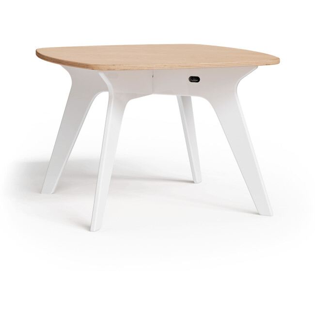 Wooden Rounded Square Activity Table, Natural & White