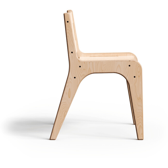 Wooden Montessori Chair, Natural - Kids Seating - 2