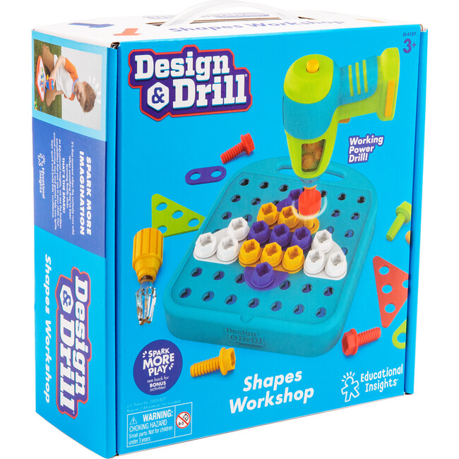 Design & Drill® Shapes Workshop - Educational Toys - 4