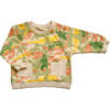 Toby Printed Long Sleeve Terry Sweatshirt, Camou Animals - Sweatshirts - 1 - thumbnail