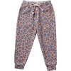 Leopard Print Elastic Waist Jogger, Multicolor - Pants - 1 - thumbnail