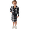 Plaid Knee Length Skirt, Black - Skirts - 2