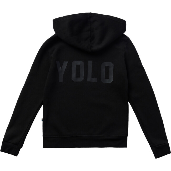 YOLO Pullover Long Sleeve Hoodie, Black
