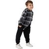 Plaid Pullover Long Sleeve Hoodie, Multicolor - Sweaters - 2