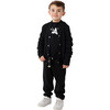Waves Long Sleeve Bomber Jacket, Black - Jackets - 2