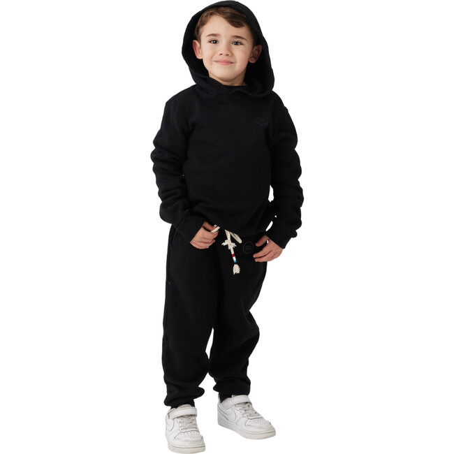 YOLO Pullover Long Sleeve Hoodie, Black - Sweatshirts - 2