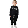 Local printed Long Sleeve Crew T-Shirt, Black - T-Shirts - 2
