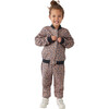 Leopard Print Long Sleeve Bomber Jacket, Multicolor - Jackets - 3