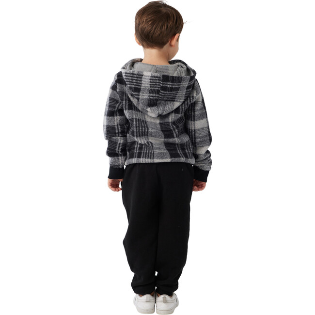 Plaid Pullover Long Sleeve Hoodie, Multicolor - Sweaters - 3