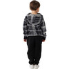 Plaid Pullover Long Sleeve Hoodie, Multicolor - Sweaters - 3