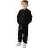 Waves Long Sleeve Bomber Jacket, Black - Jackets - 3