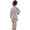 Hacci Round Neck Long Sleeve Dress, Vintage Garden - Dresses - 4