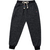 Brushed Boucle Jogger, Black - Pants - 1 - thumbnail