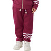 Coastal Waves Elasticated Drawstring Jogger, Cranberry - Sweatpants - 2
