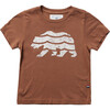 Bear Waves Short Sleeve Crew T-Shirt, Tobacco - T-Shirts - 1 - thumbnail