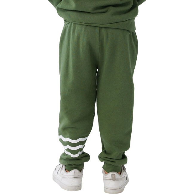 Coastal Waves Elasticated Drawstring Jogger, Cypres - Sweatpants - 3