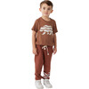 Bear Waves Short Sleeve Crew T-Shirt, Tobacco - T-Shirts - 2