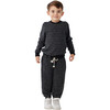 Brushed Boucle Crew Neck Pullover, Black - Sweaters - 2