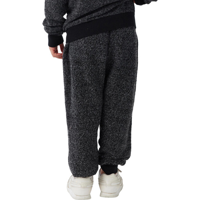 Brushed Boucle Jogger, Black - Pants - 3