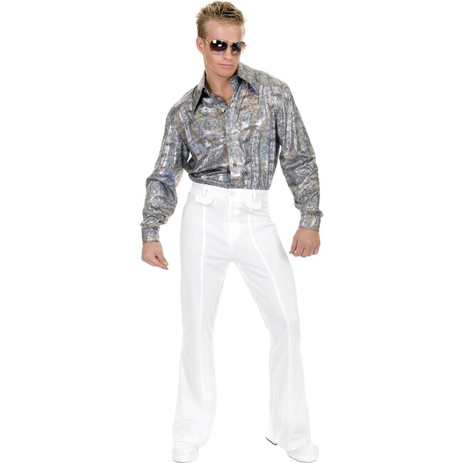 Men's White Disco Pants