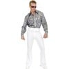 Men's White Disco Pants - Costumes - 1 - thumbnail