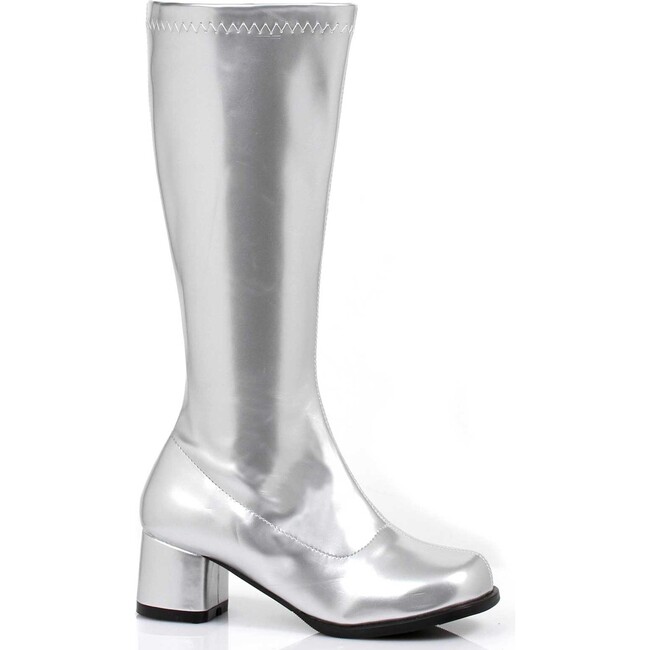 Dora Silver 1.75in Heel Girl's GoGo Boots