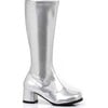 Dora Silver 1.75in Heel Girl's GoGo Boots - Costume Accessories - 1 - thumbnail