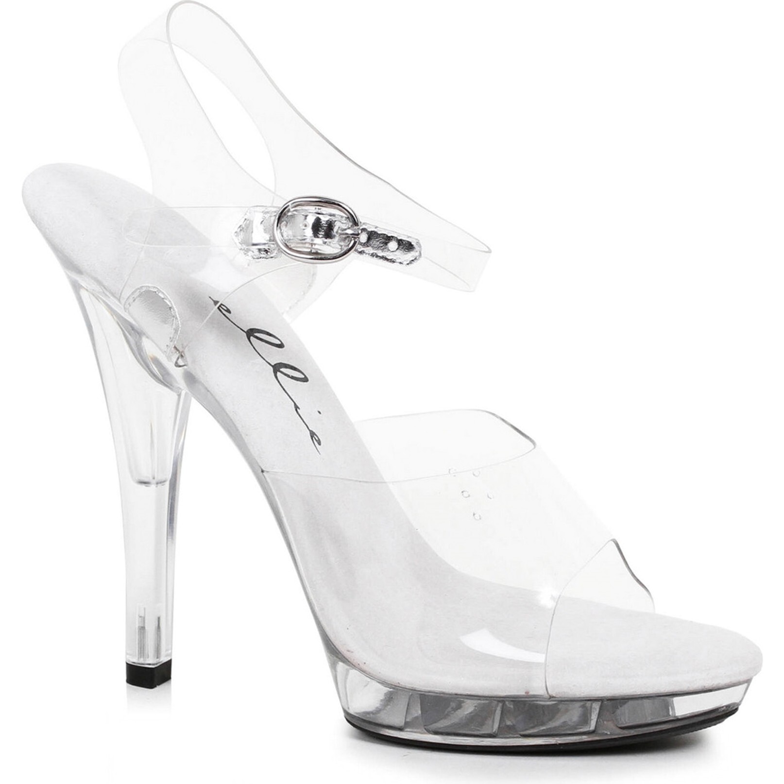 Brook 5in High Heel Clear Sandal - Costume Accessories - 1