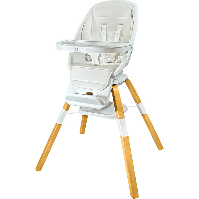 2-in-1 Turn-A-Tot High Chair with 360° Swivel Cream