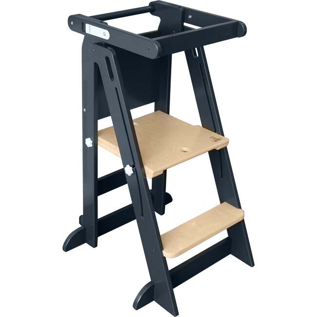 Learn 'N Fold Learning Tower® Charcoal w/Natural