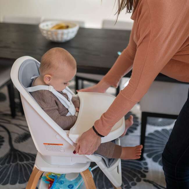 2-in-1 Turn-A-Tot High Chair with 360° Swivel Earl Grey - Kids Seating - 4